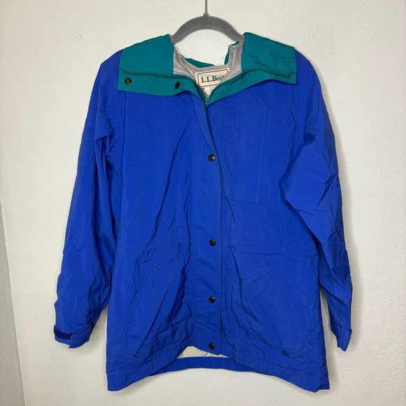 Vintage L.L. Bean Teal and Blue Women's GORE-TEX Jacket Size Small - Picture 1 of 8